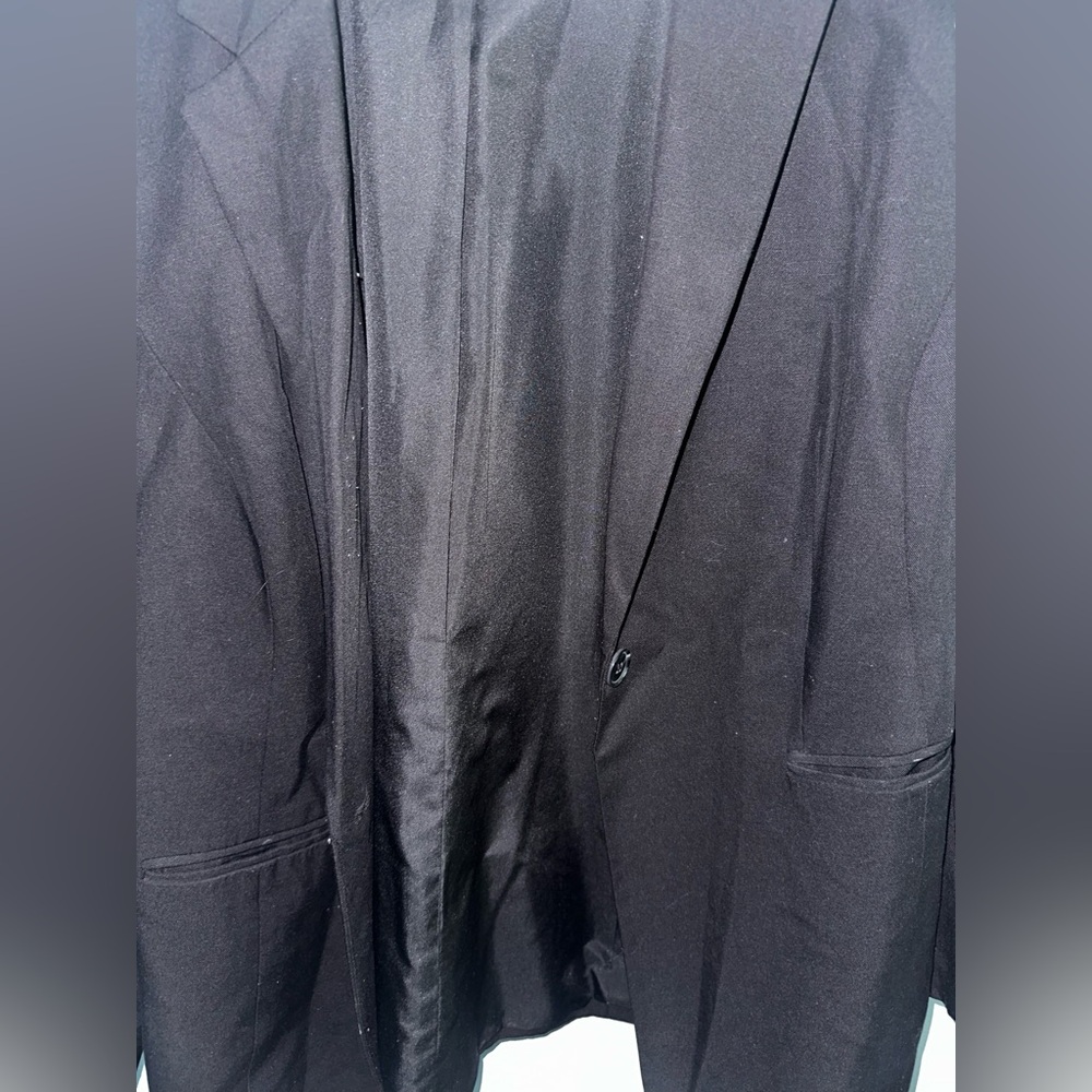 Loft Plus One Button Closure Jacket Black Size 20 - image 6
